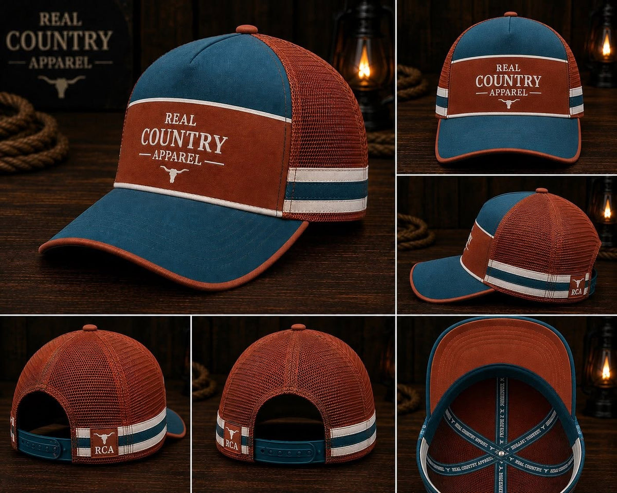Rusty Denim Trucker Cap